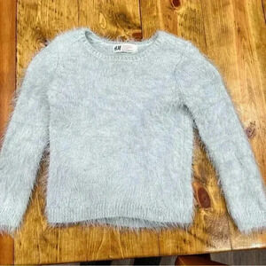 H&M toddler 1.5-2 years baby blue eyelash sweater pullover.  So cute!